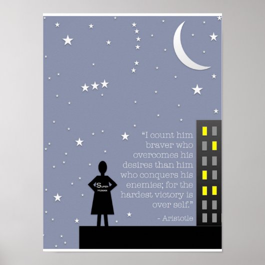 アリストテレスの自己の熟知 ポスター (正面)