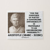 アリストテレスの詩歌の説得力をこめて不可能性の引用文 ジグソーパズル (横)