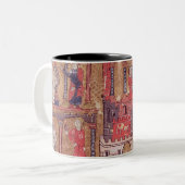 アリストテレスはアレキサンダー大王に指示します ツートーンマグカップ (正面左)