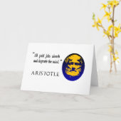 アリストテレスは仕事を低下させます心の挨拶状を支払いました カード (黄色い花)