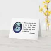 アリストテレス哲学的引用カード カード (黄色い花)