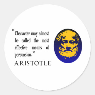アリストテレス引用文シール ラウンドシール