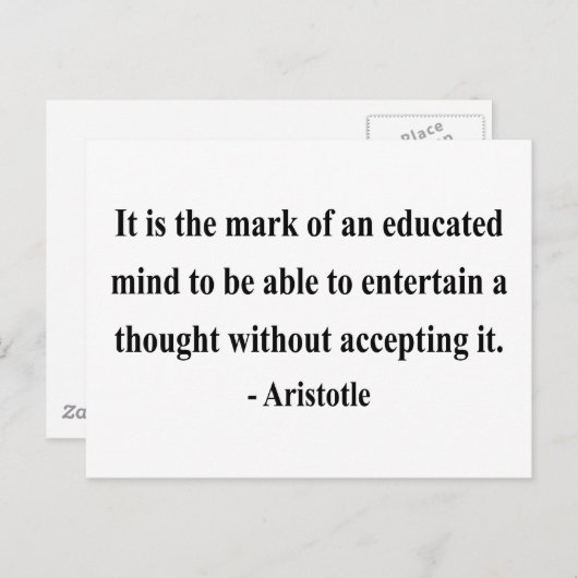 アリストテレス引用文1b ポストカード (正面/裏面)