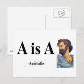 アリストテレス引用文2b ポストカード (正面/裏面)