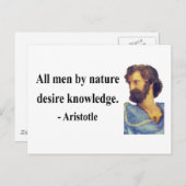 アリストテレス引用文6b ポストカード (正面/裏面)