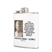 アリストテレス7つの原因の引用文のあらゆる行為1 フラスク (左)