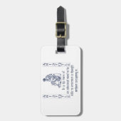 アリストテレス ラゲッジタグ (正面縦)