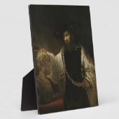 アリストテレス（紀元前384-322年）とホーマーの胸像 フォトプラーク (側面)