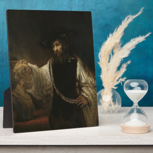 アリストテレス（紀元前384-322年）とホーマーの胸像 フォトプラーク (側面)