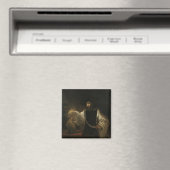 アリストテレス（紀元前384-322年）とホーマーの胸像 マグネット (インサイチュ (食洗機))