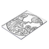 アリストテレス(384-322紀元前に)の理想的なポートレート、コピーの ノートブック (左側)