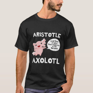 アリストテレスAxolotl Tシャツ哲学プおもしろいンAxo Tシャツ