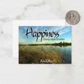 アリストテ感動的ル引用文「幸福」 ノートカード (正面/裏面インサイチュ)