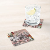 アリスナンセンスなカーテンのワンダーランド スクエアペーパーコースター (インサイチュ)