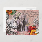 アリスナンセンスなカーテンのワンダーランド ポストカード (正面/裏面)