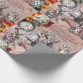 アリスナンセンスなカーテンのワンダーランド ラッピングペーパー (角)