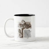 アリスハンプティダンプティワンダーランド会話引用文 ツートーンマグカップ (左)