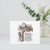 アリスハンプティダンプティワンダーランド会話引用文 ポストカード (スタンド正面)