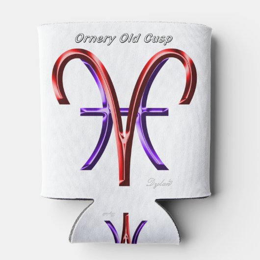 アリスピセスオネリーカスプ星占い〔占星術の〕十二宮図標識 缶クーラー (裏面)