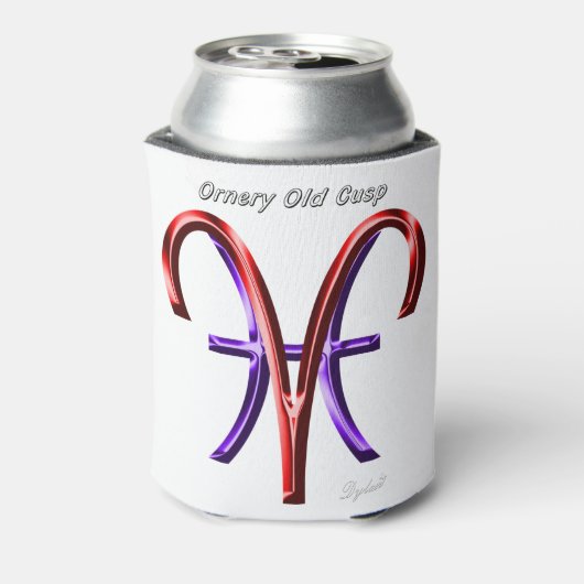 アリスピセスオネリーカスプ星占い〔占星術の〕十二宮図標識 缶クーラー (缶裏面)