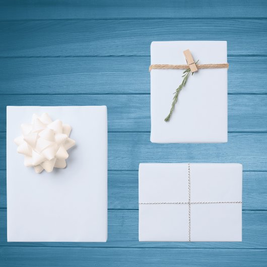 アリスブルー無地のカラー ラッピングペーパーシート