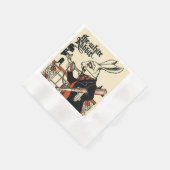 アリスホワイトラビットクラシックワンダーランド 縁ありカクテルナプキン (角)