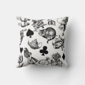 アリスホワイトラビットワンダーランドクラシック クッション (裏面)