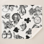 アリスホワイトラビットワンダーランドクラシック シェルパブランケット (正面(横))