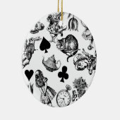 アリスホワイトラビットワンダーランドクラシック セラミックオーナメント (右)