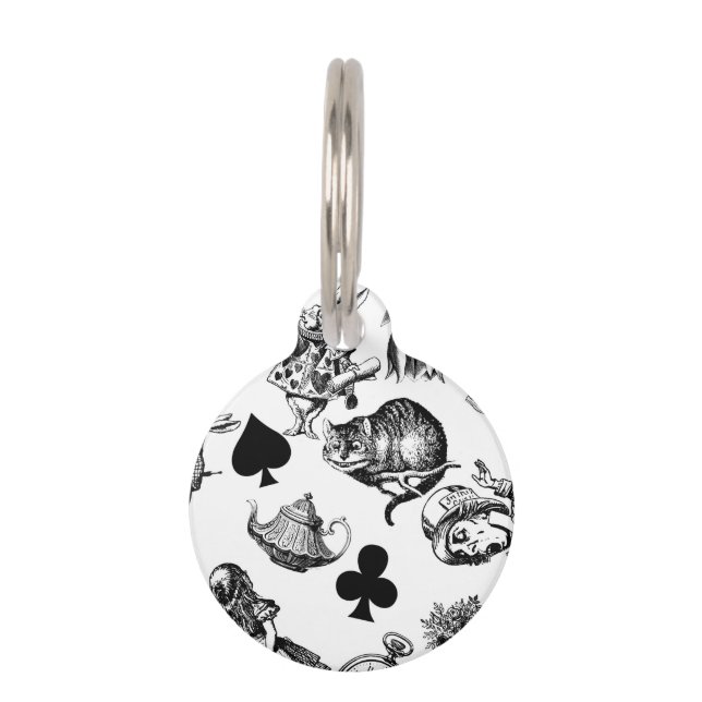 アリスホワイトラビットワンダーランドクラシック ペット　ネームタグ (正面)