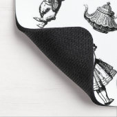 アリスホワイトラビットワンダーランドクラシック マウスパッド (コーナー)