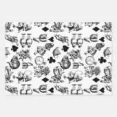 アリスホワイトラビットワンダーランドクラシック ラッピングペーパーシート (正面)