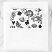 アリスホワイトラビットワンダーランドクラシック 長方形シール (バッグ)