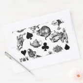 アリスホワイトラビットワンダーランドクラシック 長方形シール (封筒)