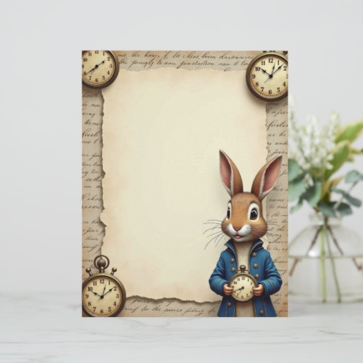 アリスラビットアンドポケット時計スクラップブック紙 (スタンド正面)