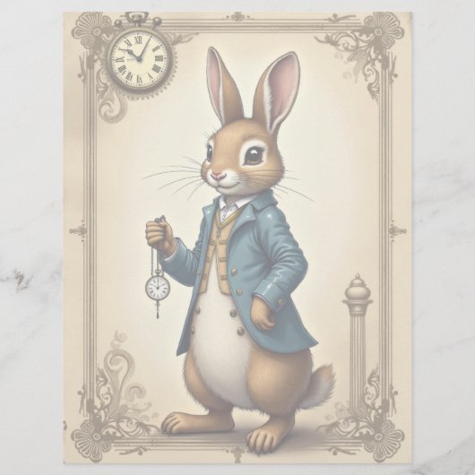 アリスラビットポートレートスクラップブック紙 (裏面)