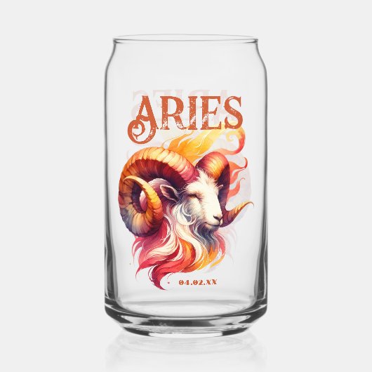 アリスラムウォーター〔占星術の〕十二宮図サイン誕生日 ガラス缶 (正面)