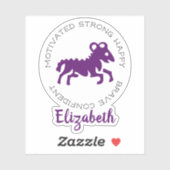 アリスラム〔占星術の〕十二宮図星印の特徴 シール (シート)