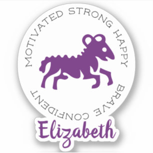 アリスラム〔占星術の〕十二宮図星印の特徴 シール