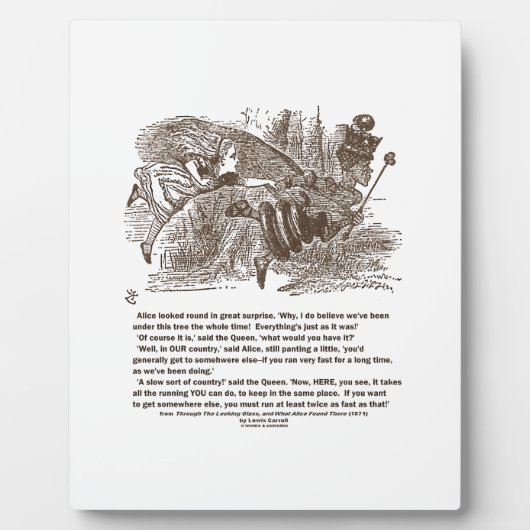 アリスレッドランニングクイーンが同じ場所に フォトプラーク (正面)