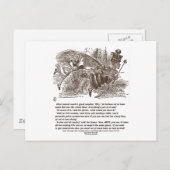 アリスレッドランニングクイーンが同じ場所に ポストカード (正面/裏面)