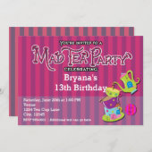 アリスワンダお洒落ランド不機嫌ティーパーティー 招待状 (正面/裏面)