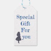 アリスワンダーランドシルエットドリンクマイネイビーギフトラベル ギフトタグ (裏面)