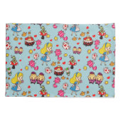 アリスワンダーランド不機嫌ハッターキャットドードルアートバイリー 枕カバー (裏面)