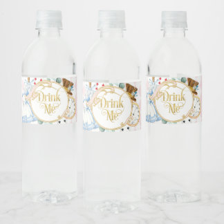 アリスワンダーランド不機嫌ハッタータティーパーティー飲む私ワ ペットボトルラベル