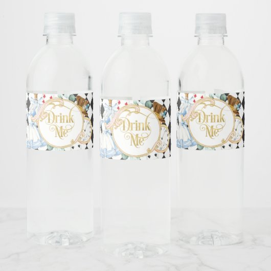 アリスワンダーランド不機嫌ハッタータティーパーティー飲む ペットボトルラベル (ボトル)