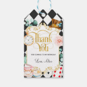 アリスワンダーランド不機嫌ハッターティーパーティーの好意 ギフトタグ (正面)