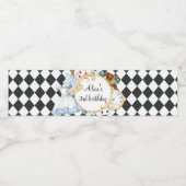 アリスワンダーランド不機嫌ハッターティーパーティー水瓶 ペットボトルラベル (シングルラベル)