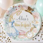 アリスワンダーランド不機嫌ハッターティーパーティー誕生日パップ ペーパープレート<br><div class="desc">Alice in Wonderland不機嫌ハターティーパーティー誕生日</div>