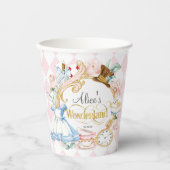 アリスワンダーランド不機嫌ハッターティーパーティー誕生日パップ 紙コップ (正面)